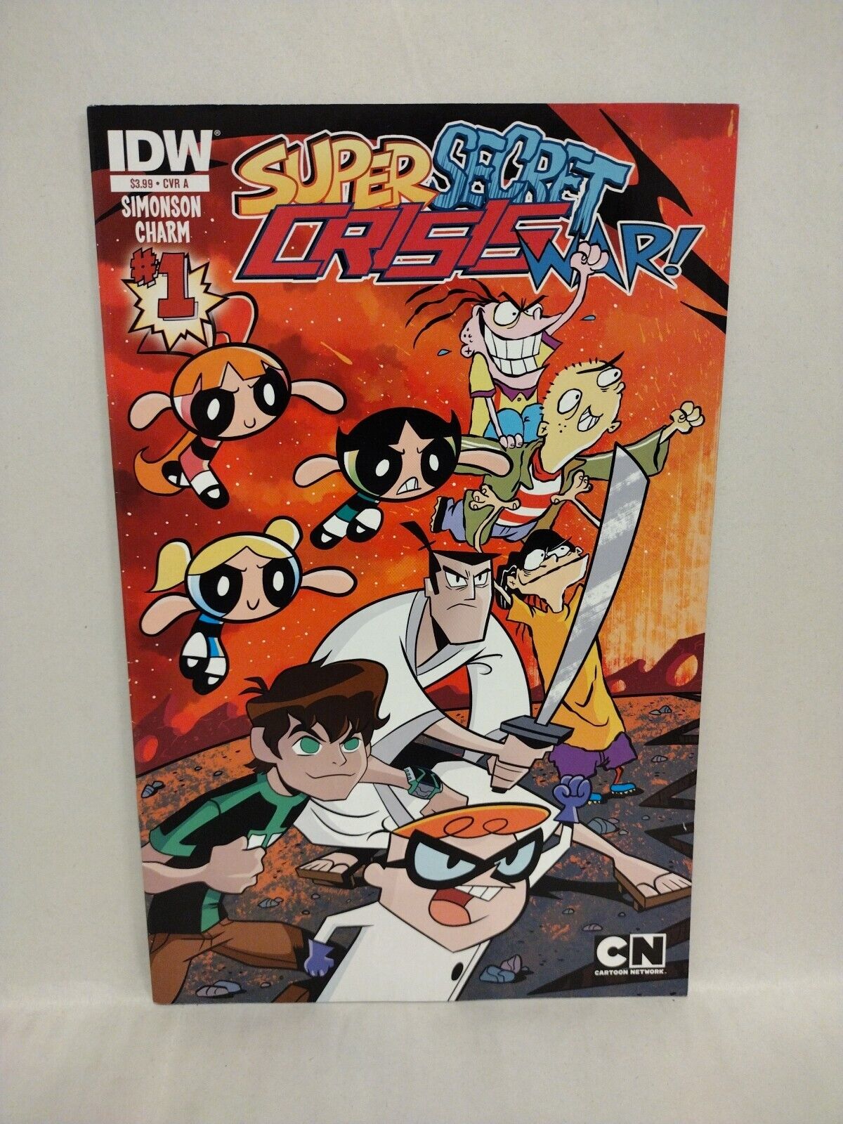 Super Secret Crisis War #1 (2014) Rare Derek Charm Cover A Ben 10 Samurai Jack