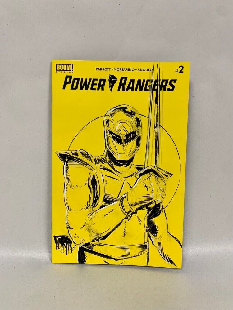 Power Rangers #2 Blank Cover Comic ( 2020)  w Original Red Ranger Art DCastr