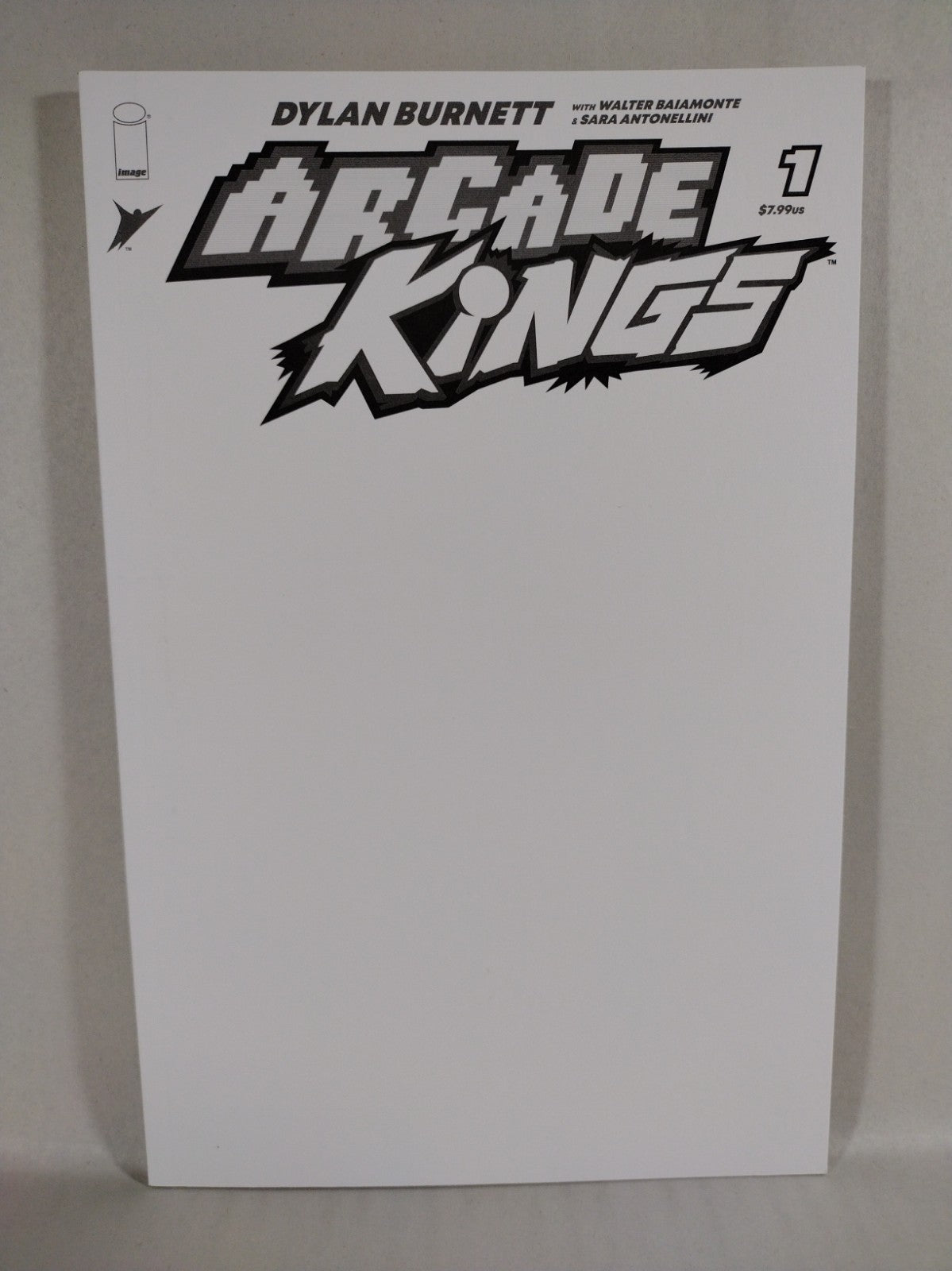 Arcade Kings #1 (2023) Image Comic Blank Sketch Variant Dylan Burnett New NM