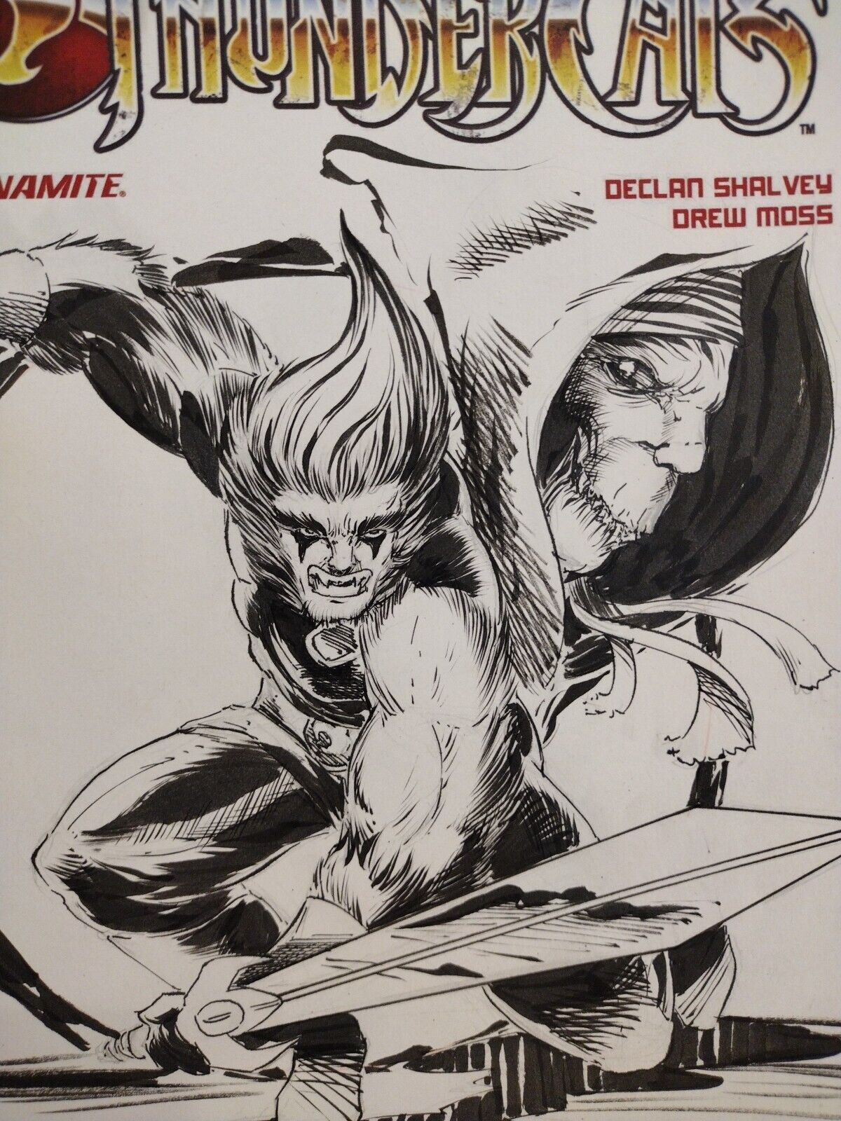 Thundercats #1 (2024) Dynamite Sketch Variant Cover Comic W Original DCastr Art