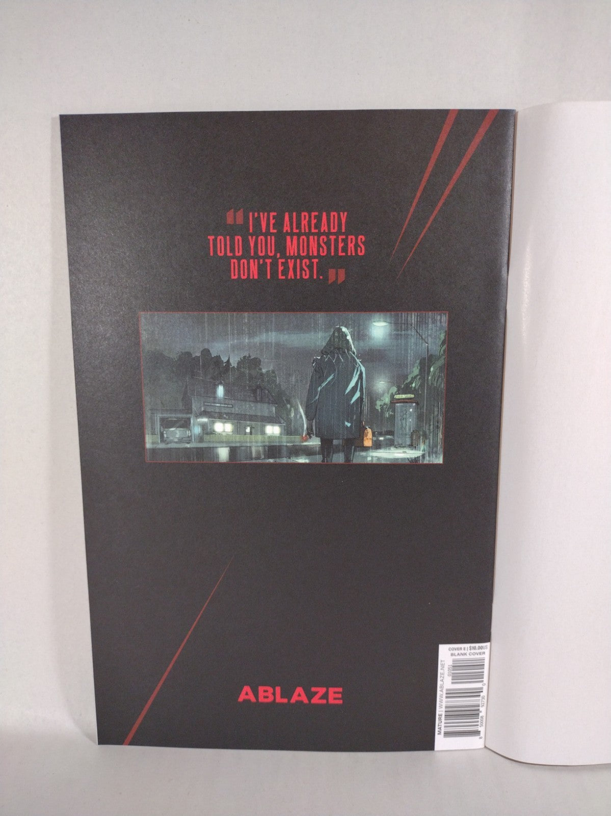 Boogyman #1 (2022) Ablaze Comic Blank Sketch Variant Glow In The Dark Cover NM