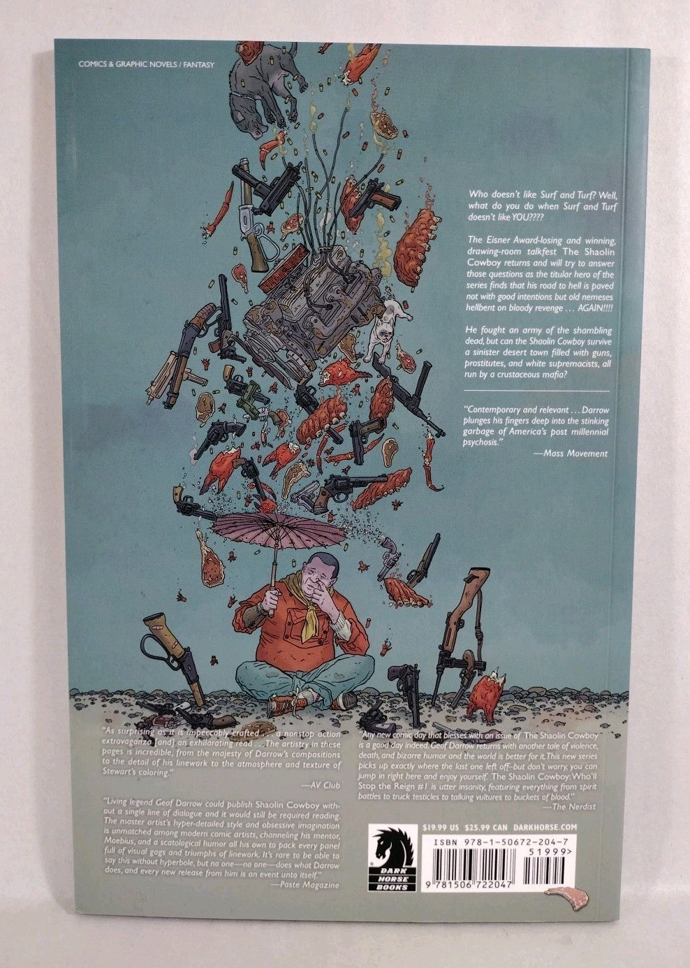 Shaolin Cowboy Who'll Stop the Reign? (2021) Dark Horse TPB Geof Darrow SC