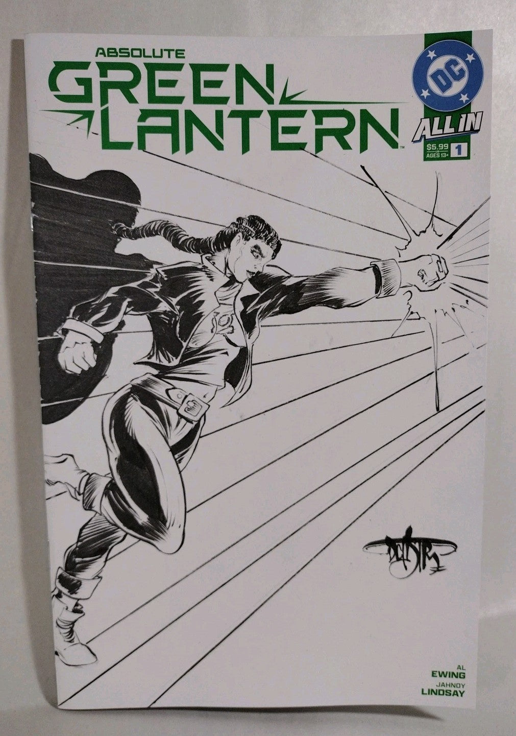 Absolute Green Lantern #1 (2025) DC Sketch Variant Cover W Original DCastr Art