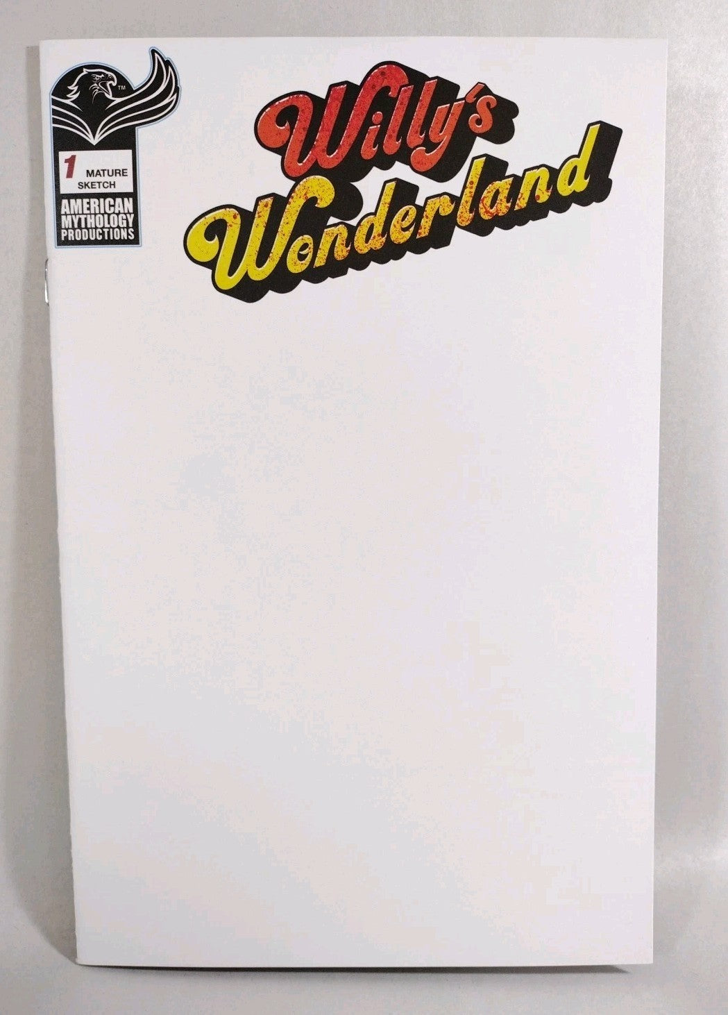 Willy's Wonderland #1 (2021) AMP Blank Sketch Variant Cover Comic New NM