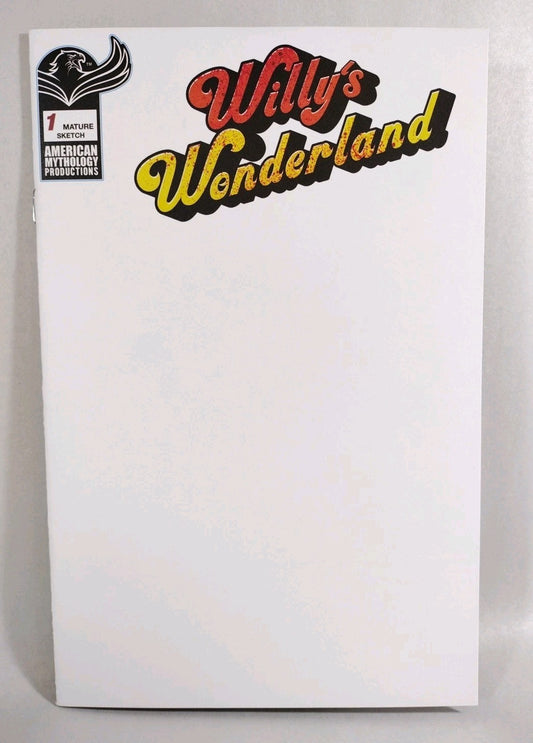 Willy's Wonderland #1 (2021) AMP Blank Sketch Variant Cover Comic New NM