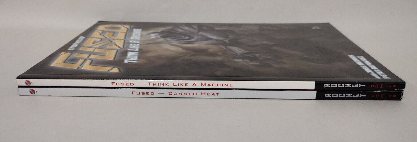 Fused (2004) Dark Horse TPB Set Think Like A Machine & Canned Heat Steve Niles