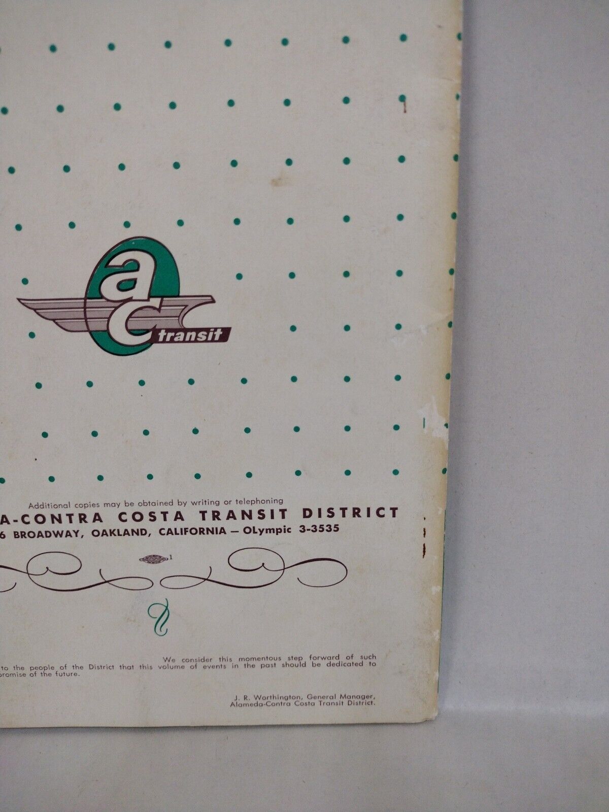 Transit Times (1960) Oakland California Public Transportation History Booklet