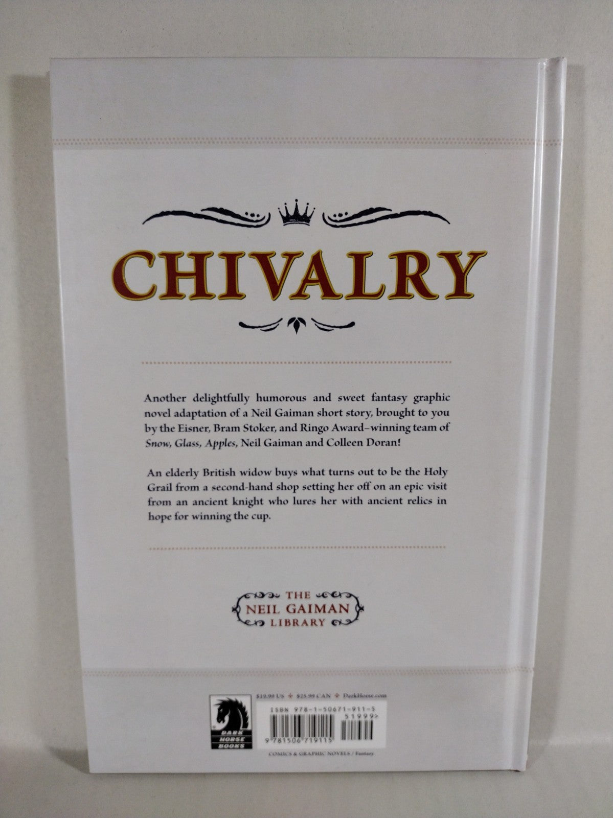 Neil Gaiman's Chivalry (2022) Dark Horse Hardcover Colleen Doran HC New