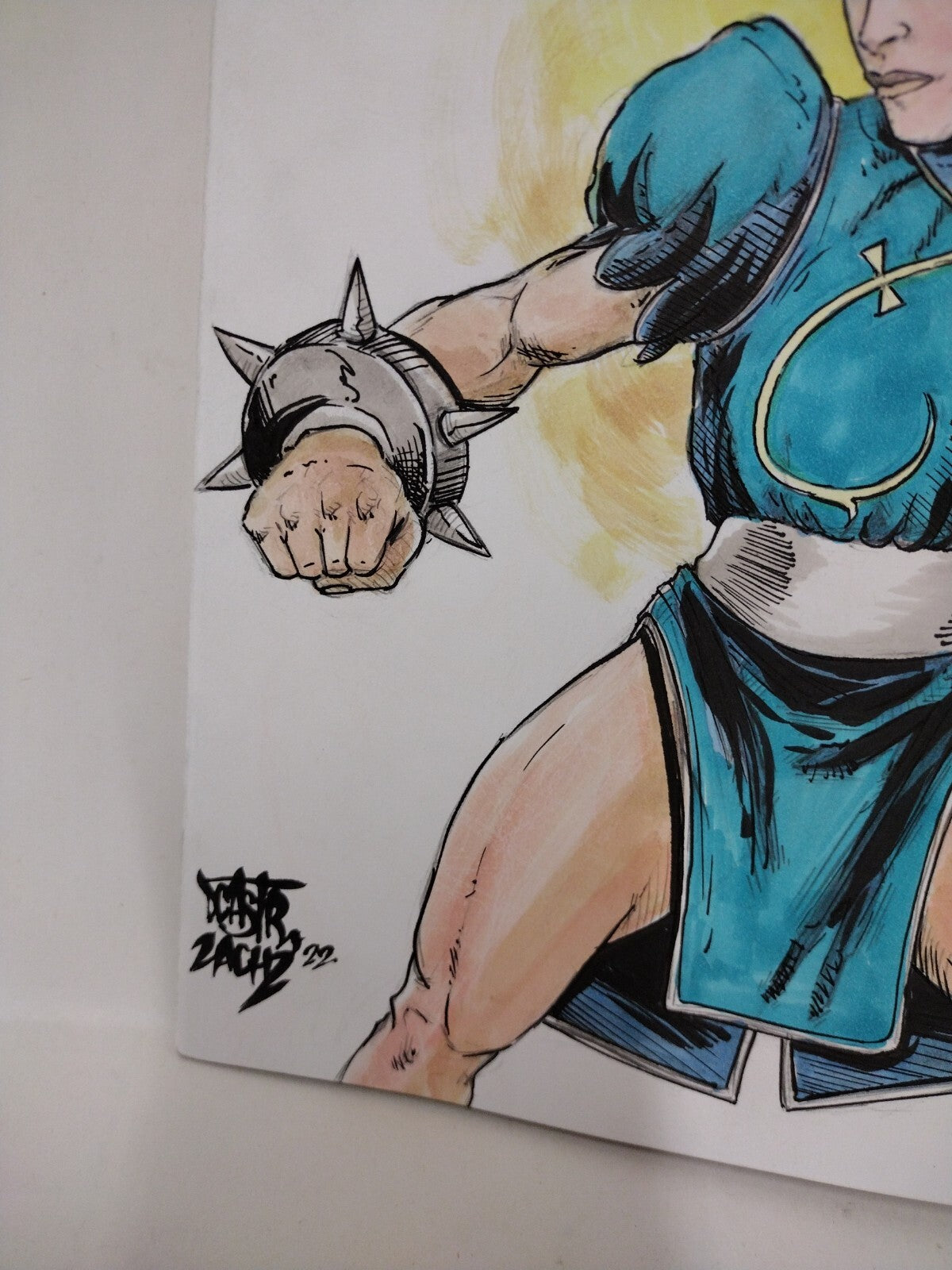 Street Fighter Vs  Darkstalkers 1 Blank Cover Udon Comic W Original Zach Zellars
