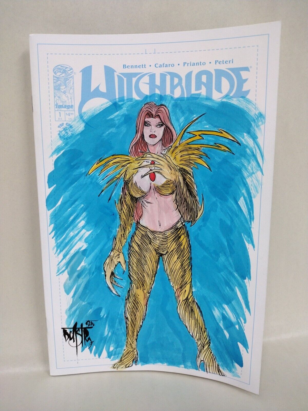Witchblade #1 (2024) Image Comic Sketch Cover Variant W Original Dave Castr Art