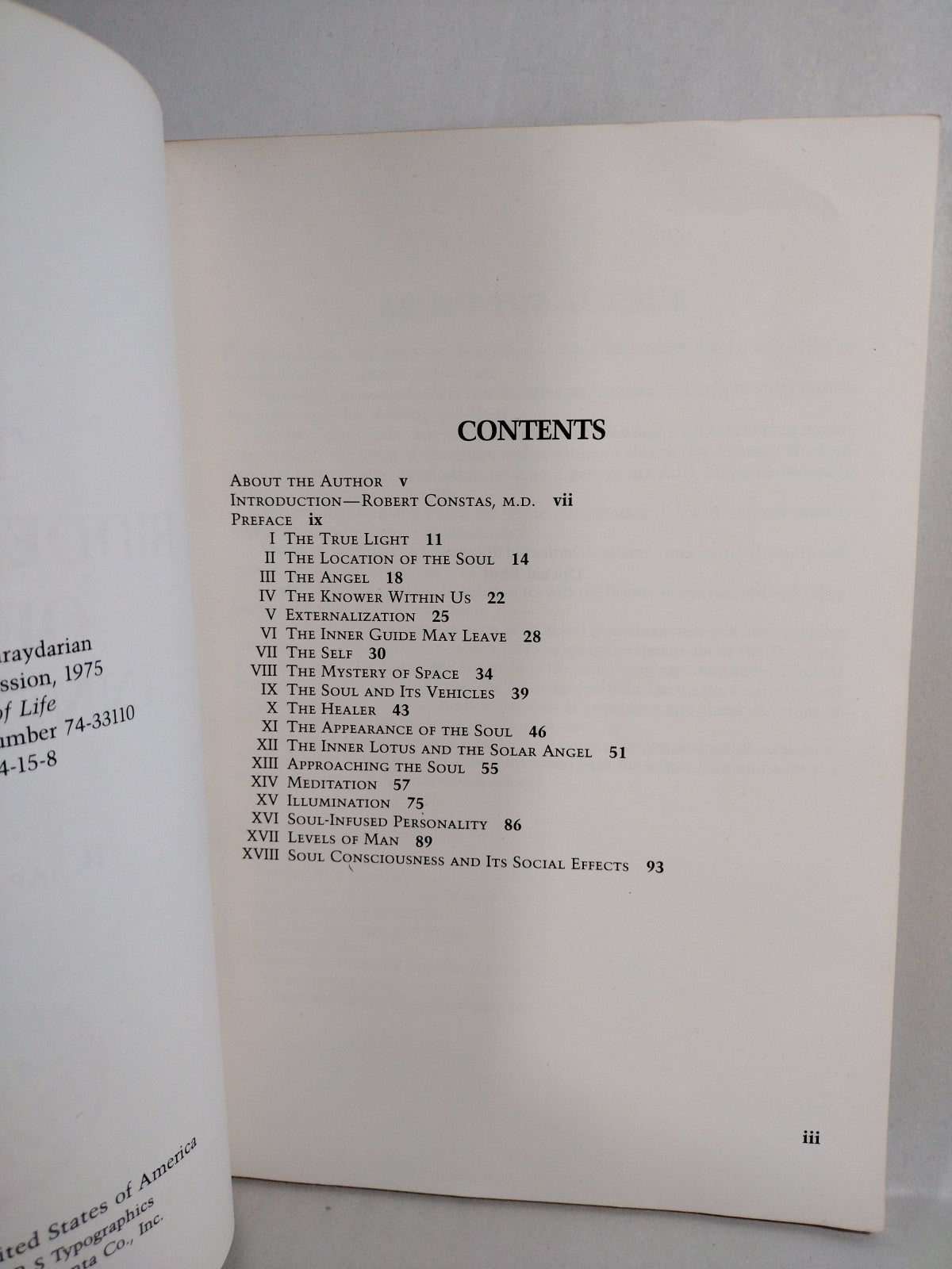 Hidden Glory of Inner Man (1975) H Saraydarian Aquarian Ed. SC Esoteric Occult