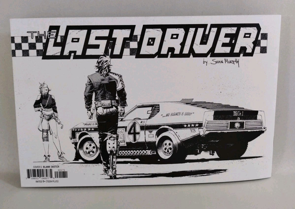 Last Driver #1 (2026) Image Comic Sketch Cover Variant W Original Dave Castr Art