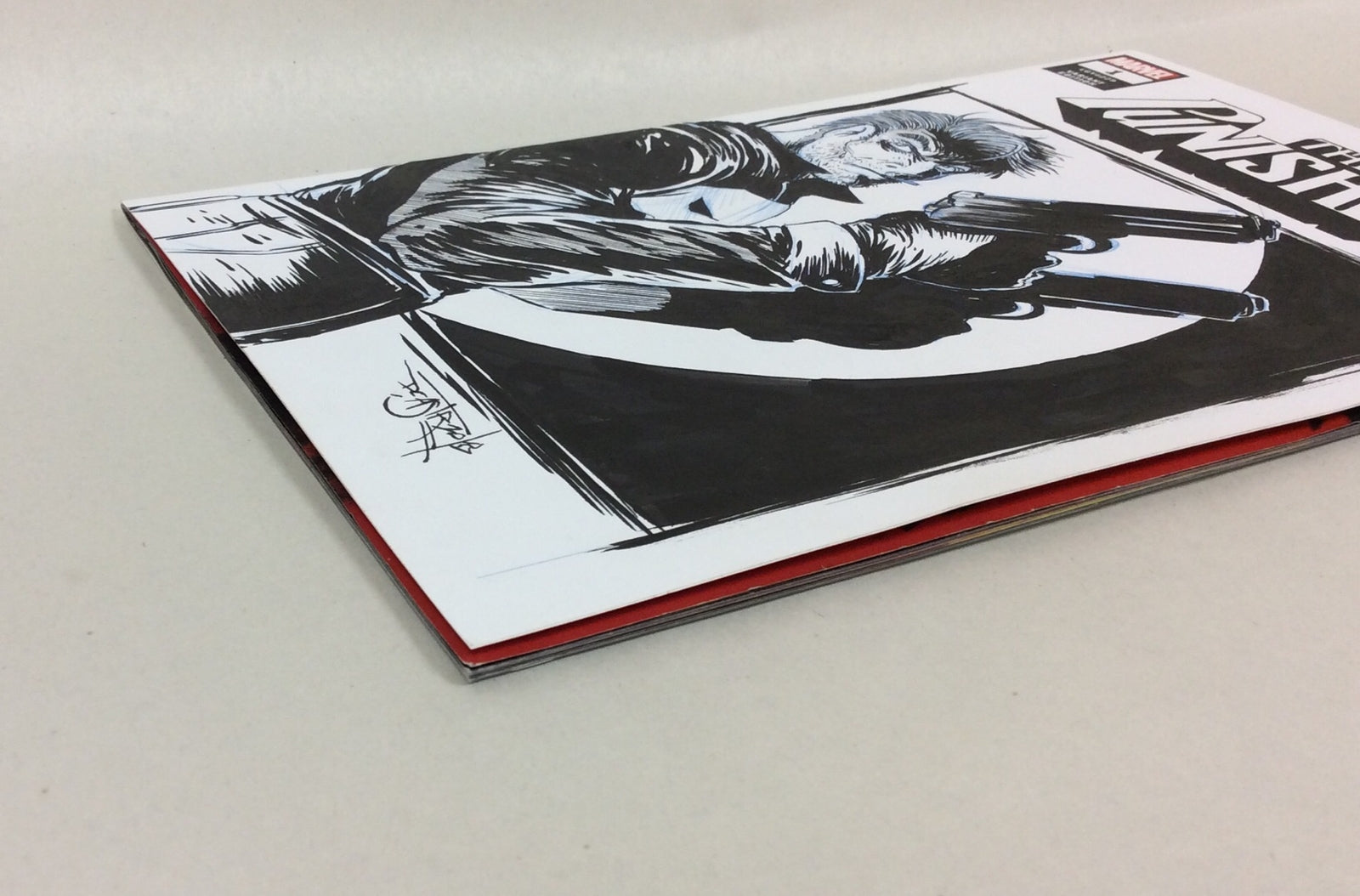 The Punisher #1 (2018) Marvel Sketch Cover Variant Comic W Original Art DCastr