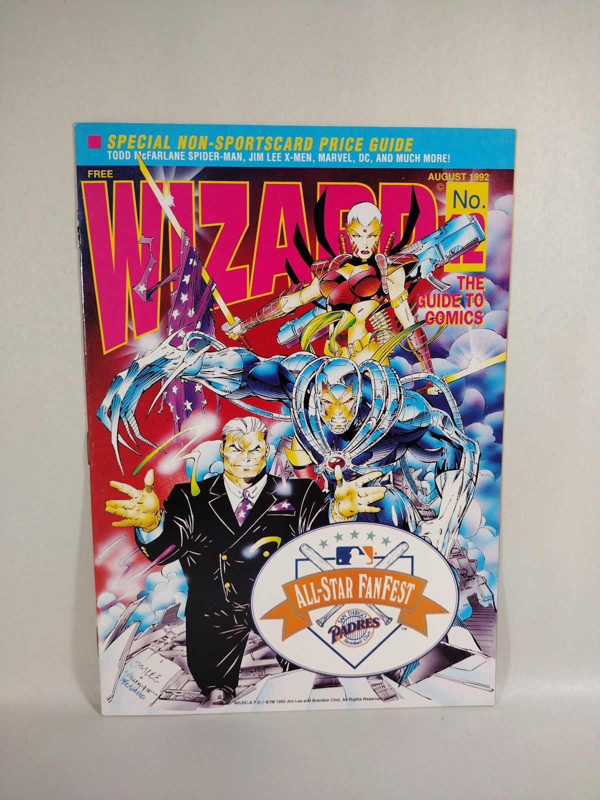 Rare Wizard Magazine (1992) Jim Lee All-Star Fanfest San Diego Padres Giveaway