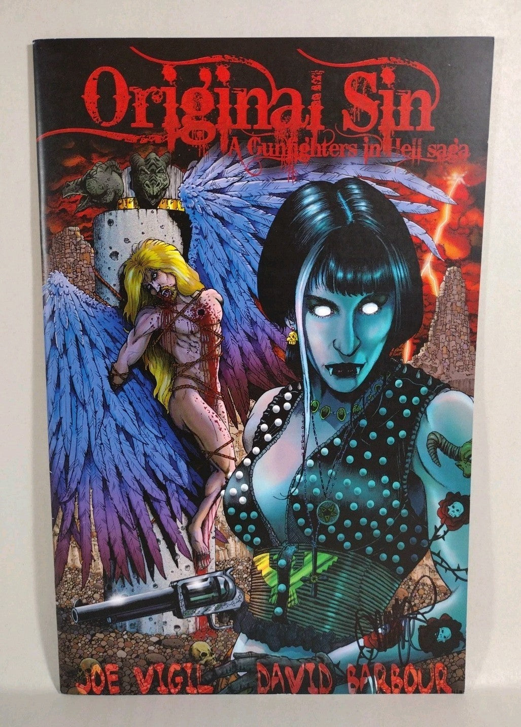 Original Sin (2012) Complete Wild Angels Comic Set #1 2 3 Signed Joe Tim Vigil