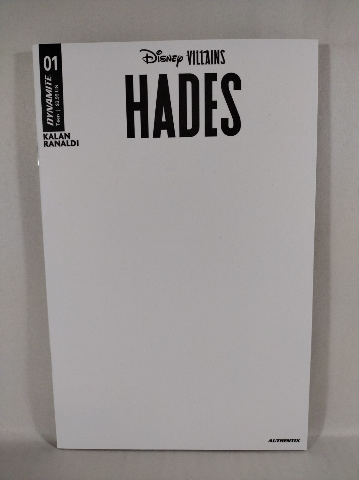 Disney Villains HADES #1 (2023) Dynamite Blank Sketch Variant Cover Comic New NM