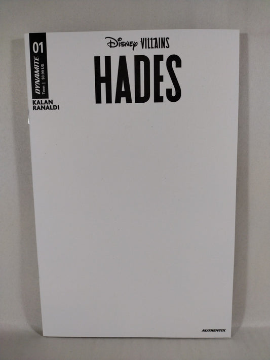 Disney Villains HADES #1 (2023) Dynamite Blank Sketch Variant Cover Comic New NM