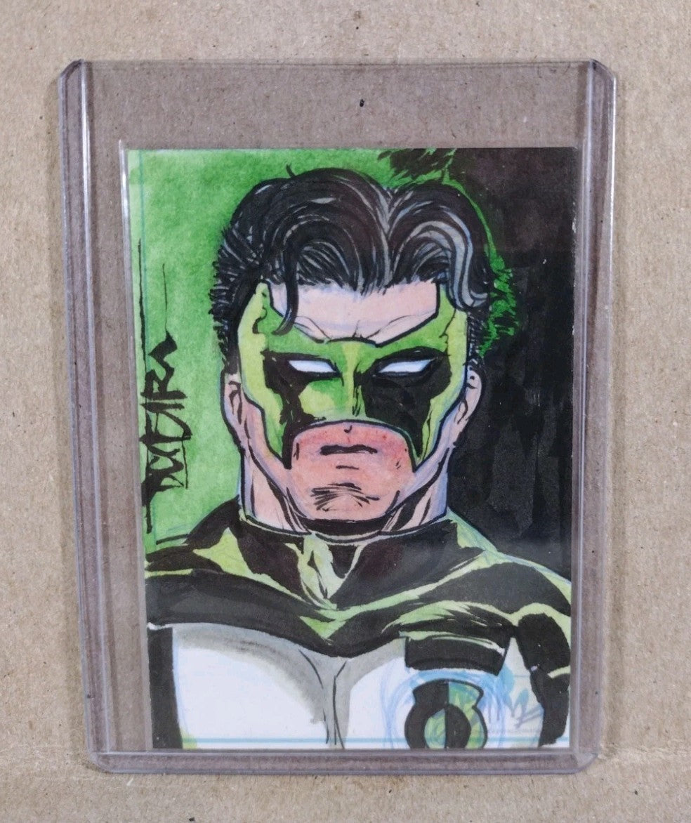 Dave Castr Crusin (2025) OAC Sketch Card W Original DC Comic Green Lantern Art 