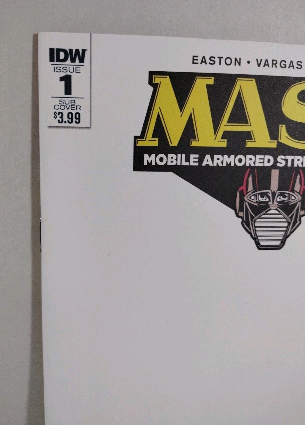Mask 1 (2016) Mobil Armored Strike Kommand IDW Blank Sketch Var Cvr Comic New NM