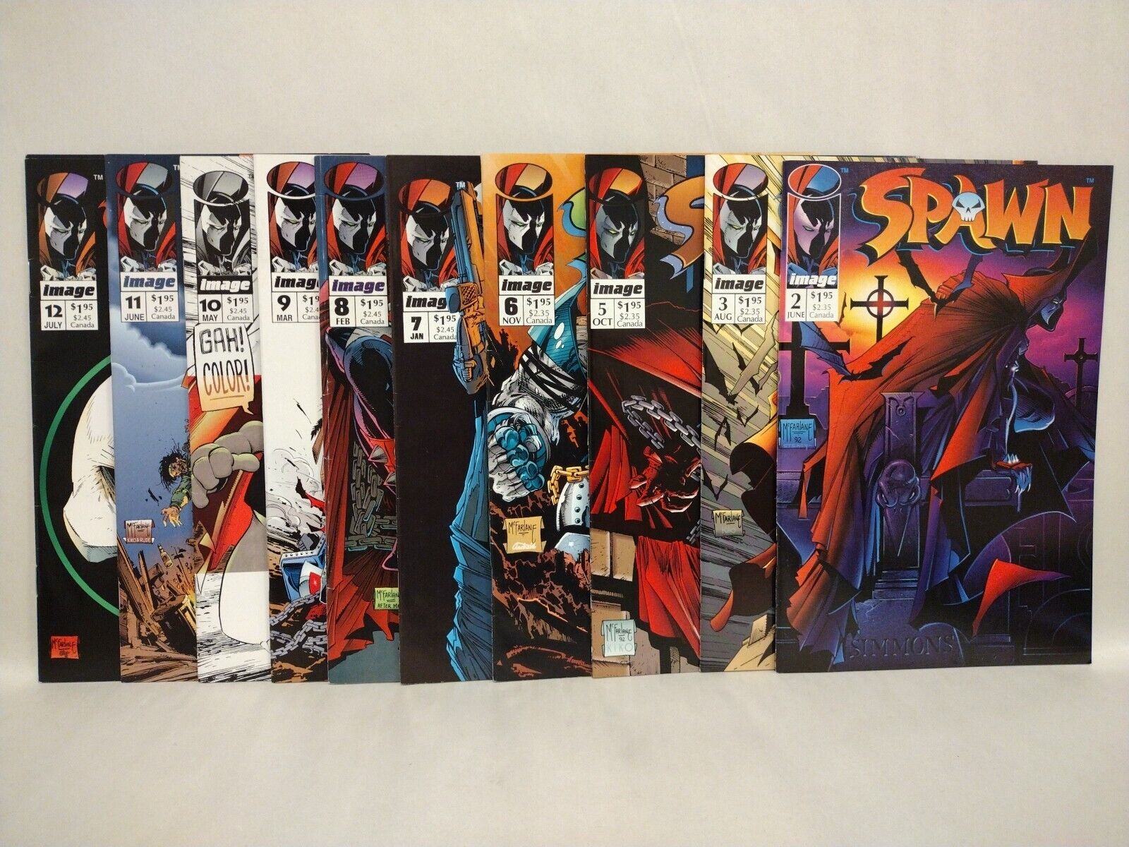 Spawn (1992) Image Comic Lot Set #2 3 5 6 7 8 9 10 11 12 13 McFarlane Key Issues