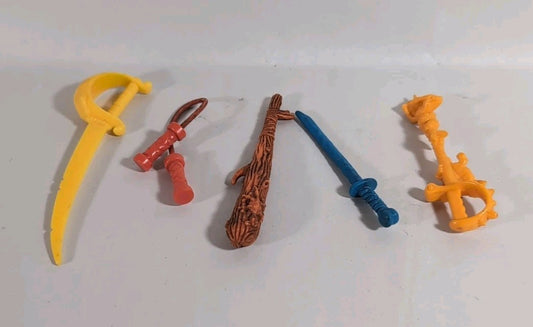 1992-1995 Teenage Mutant Ninja Turtles Weapon Accessory Lot of 5 TMNT