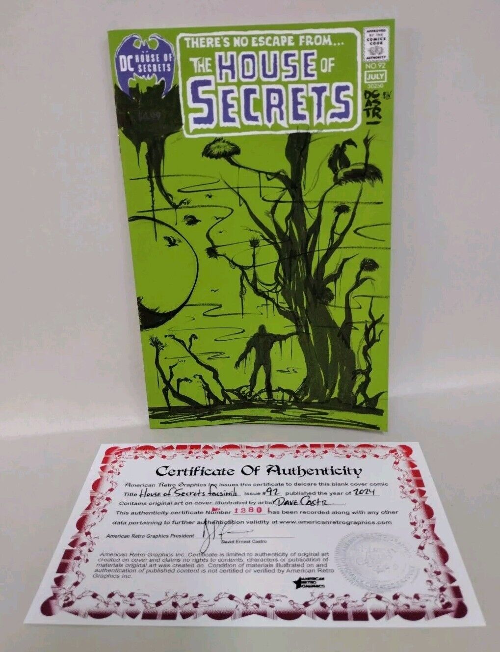 House Of Secrets 94 Facsimile (2024) DC Comic Sketch Cover W Original DCastr Art