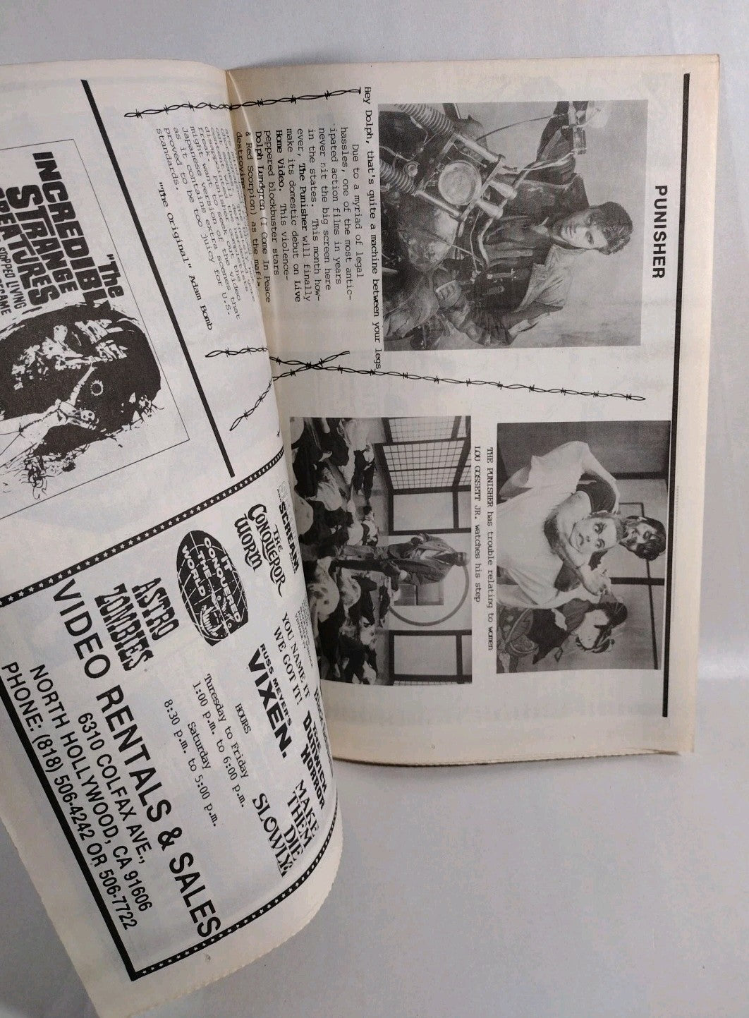 Syn Magazine (1990) Complete Newspaper Run 1 2 3 4 5 6 Horror Movie Comic Run