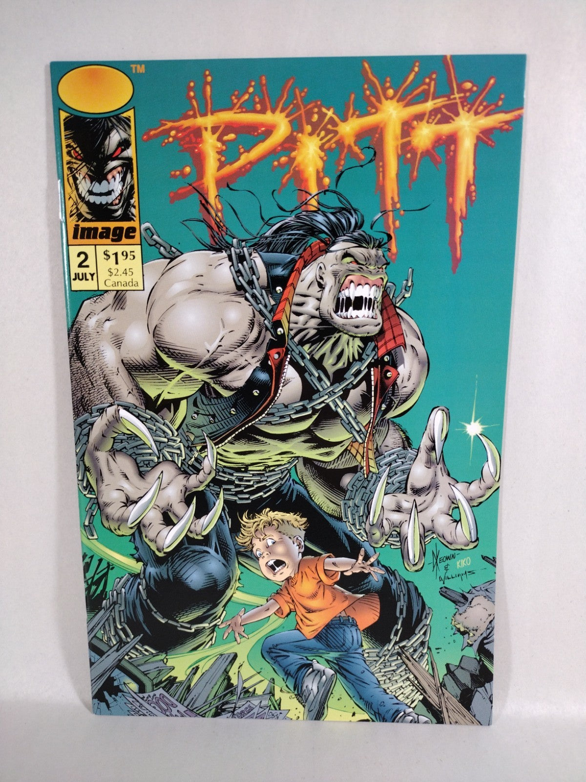 Pitt 1993 Image Comic Dale Keown Newsstand Variant Set #1 2 3 4 5 Maxx #8 Inside