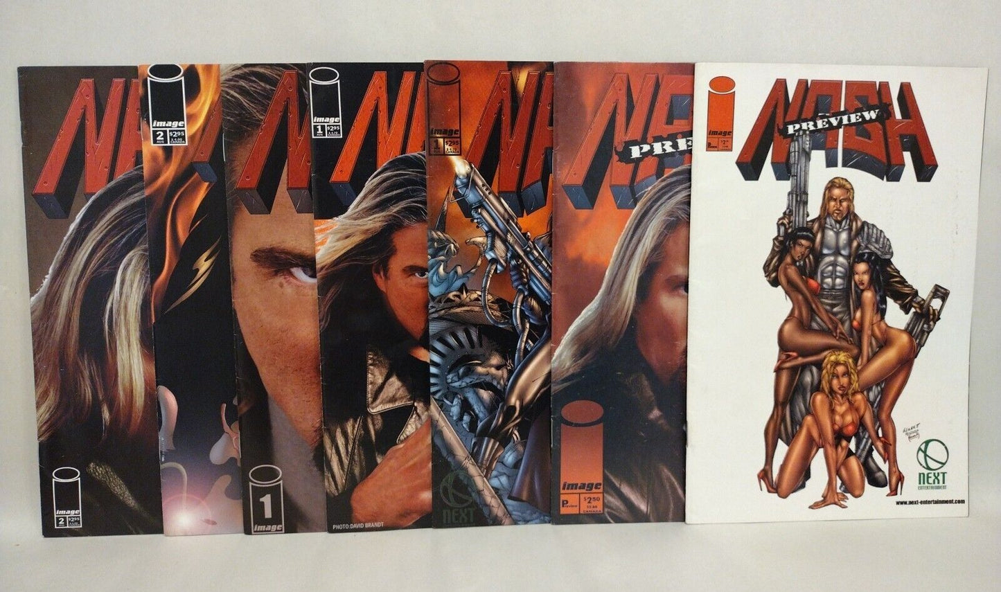 Nash (1999) Complete Image 7 Comic Lot Set W Photo Variants #1 2 Preview