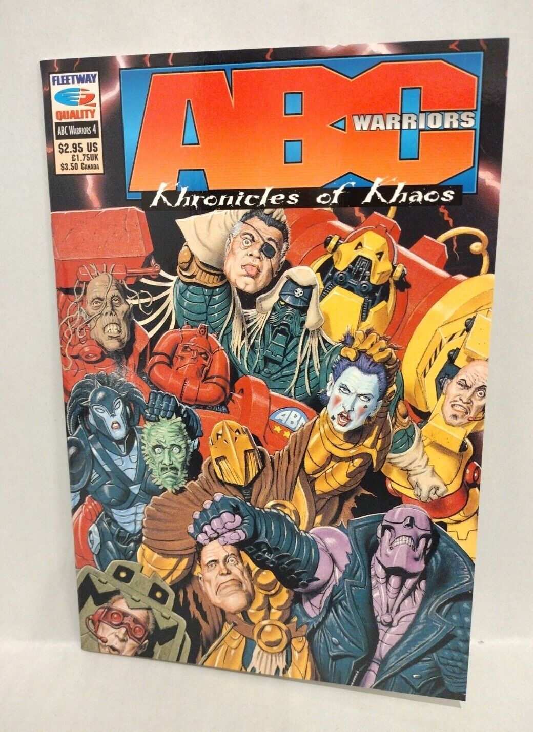 ABC Warriors Chronicles Of Khaos Complete SQP Fleetway Comic Set #1 2 3 4