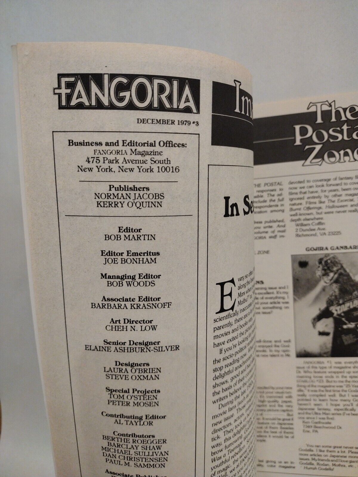 Fangoria #3 (1979) Starlog Horror Magazine Alien w Poster Richard Matheson 