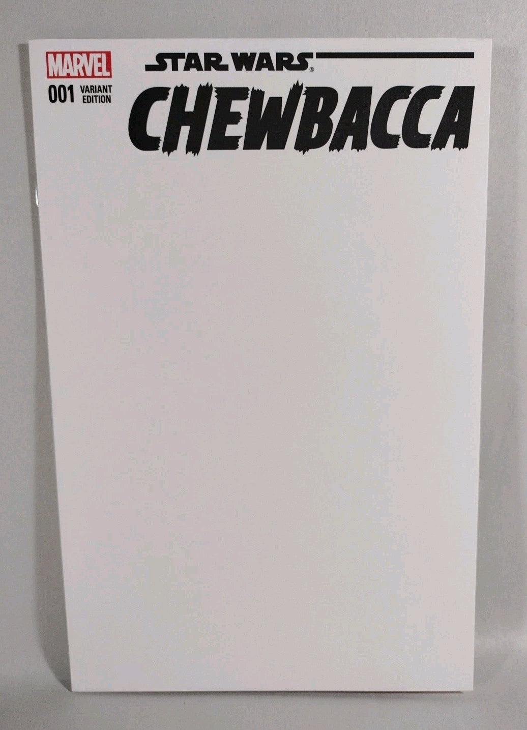 Star Wars Chewbacca #1 (2015) Marvel Blank Sketch Variant Cover Comic New NM