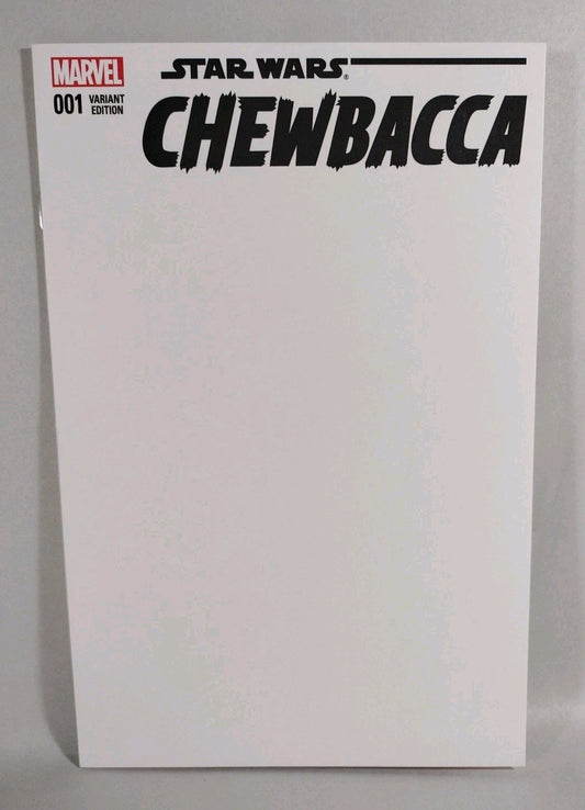 Star Wars Chewbacca #1 (2015) Marvel Blank Sketch Variant Cover Comic New NM