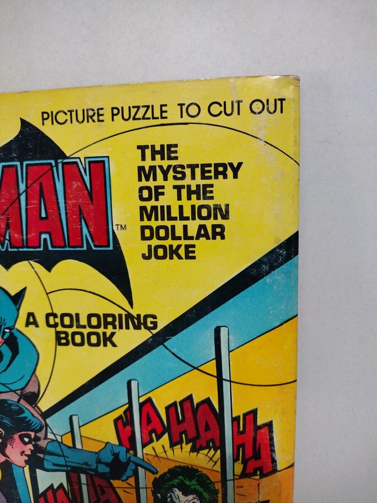 Batman (1980) Whitman Coloring Book Mystery Of The Million Dollar Joke Unused