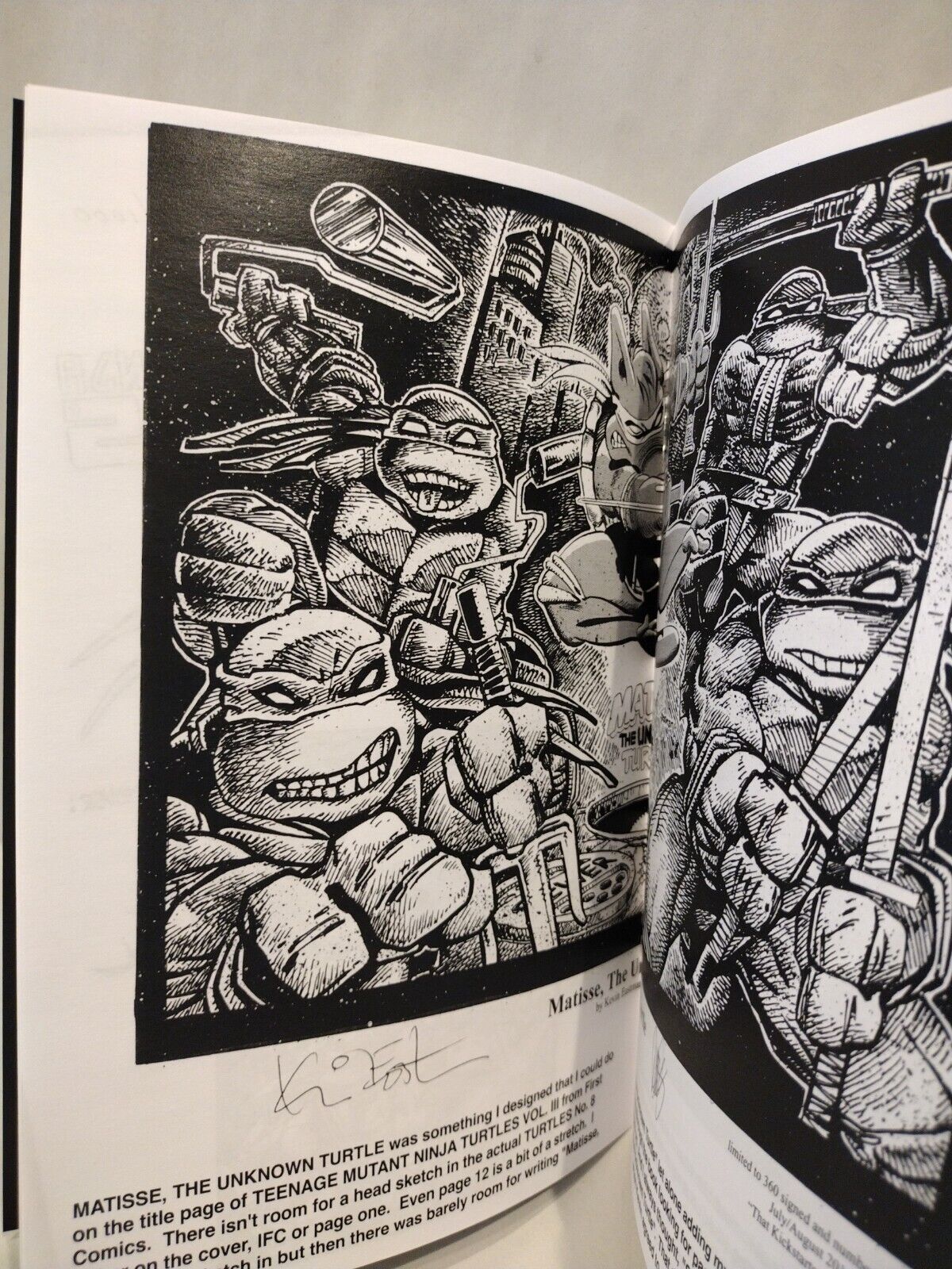 Pieces Of Turtles (2022) 8.2 TMNT Cerebus Signed Dave Sim Gold "Reject" Edition