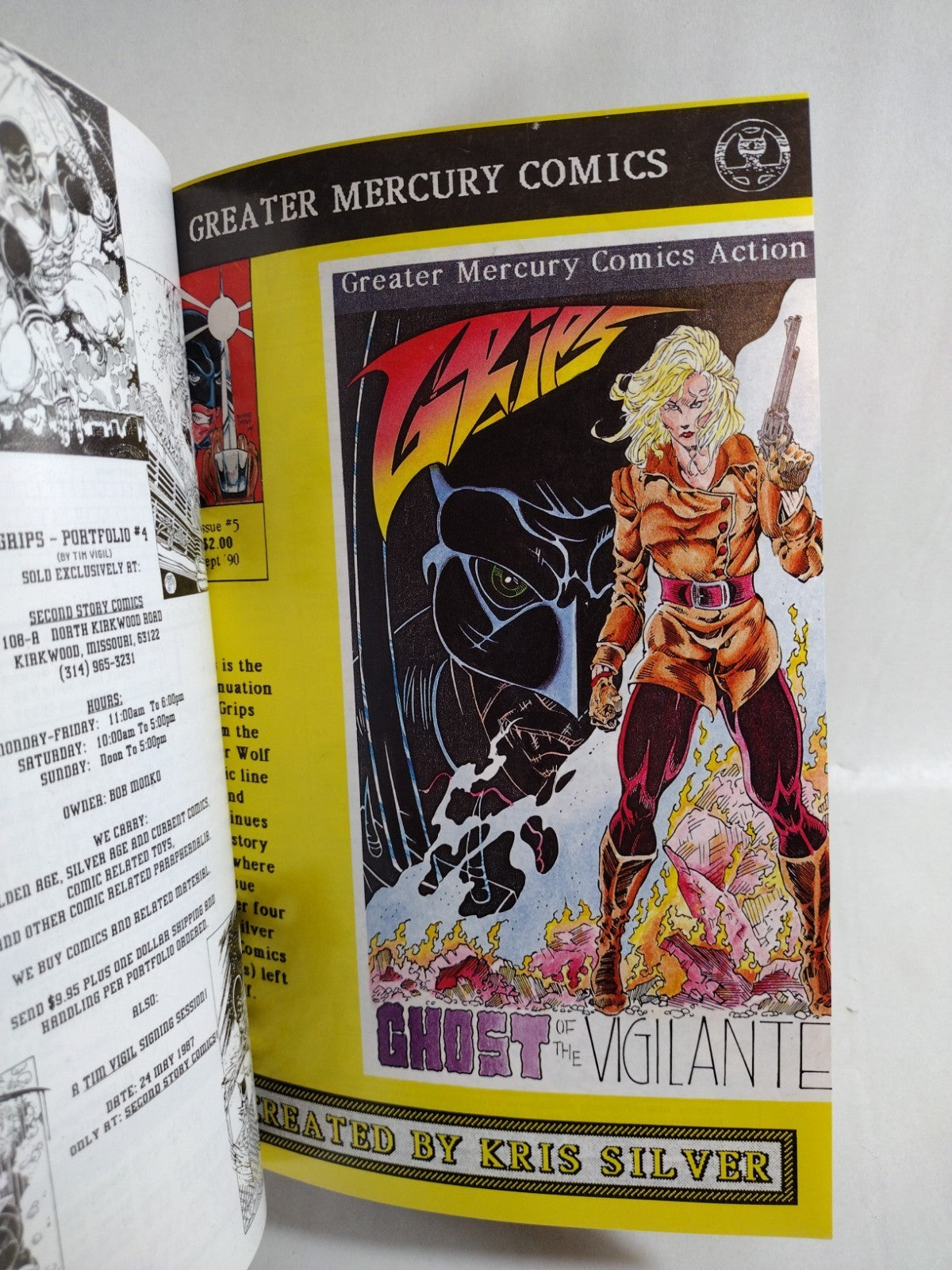 Grips (1986-1990) Custom Bound Silverwolf Comic Omnibus HC ARG DCastr Cover Art