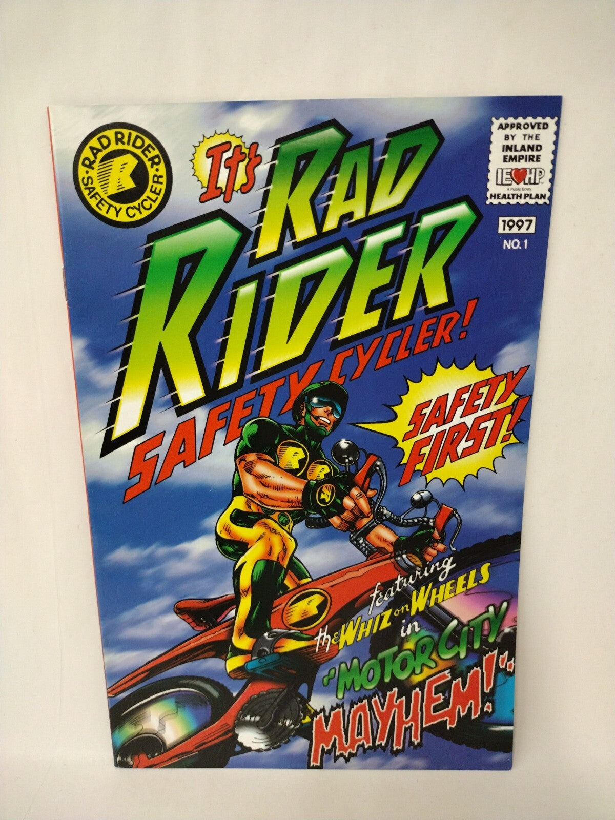 Cheezious Rider Safety First RAD RIDER SAFETY CYCLER (1997) PSA Comic 1st App Neal Adams Trevor Von ...