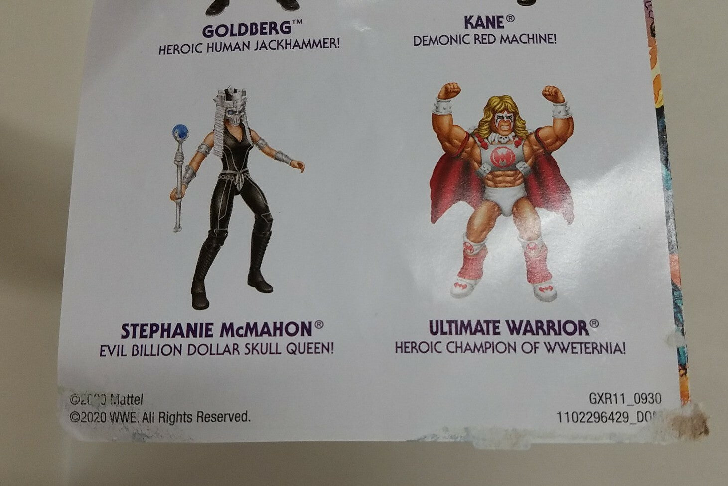 Masters Of The WWE (2020) Mini Comic Lot of 2 Ultimate Warrior Wave 6