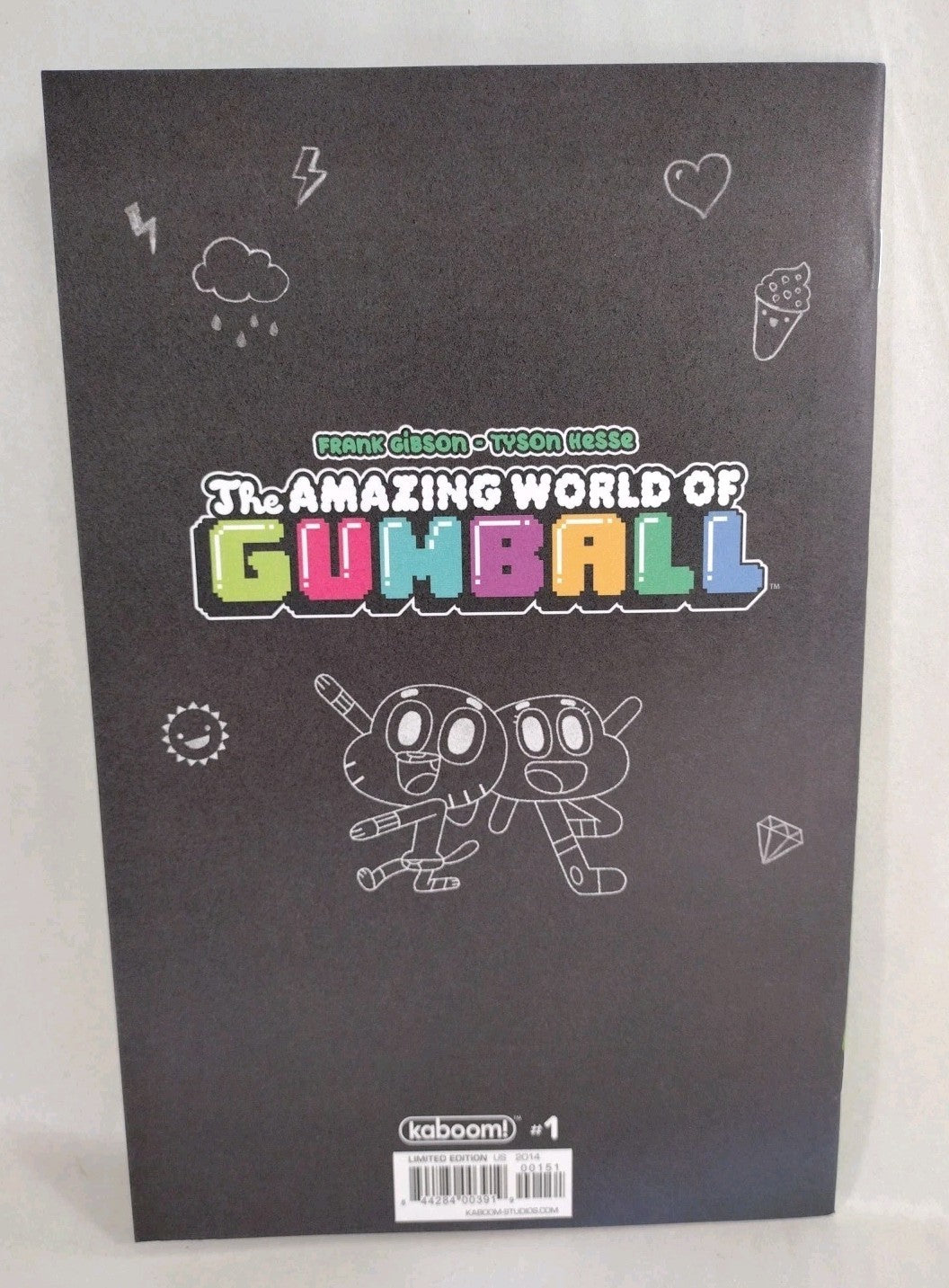 Amazing World Of Gumball #1 (2014) Sketch Cover Comic Variant W Original JAG Art