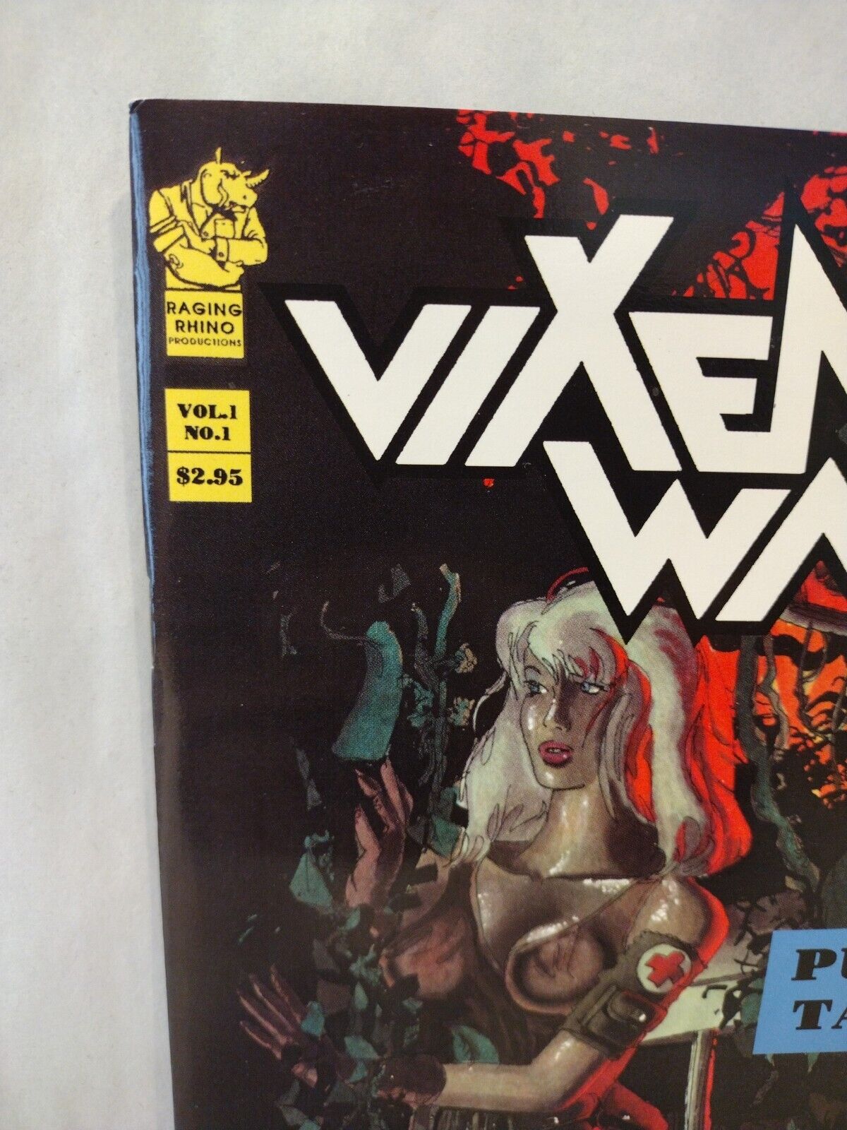 Vixen Wars Pursuing Tara #1 (1993) Raging Rhino Comic Signed & Numbered Edition 