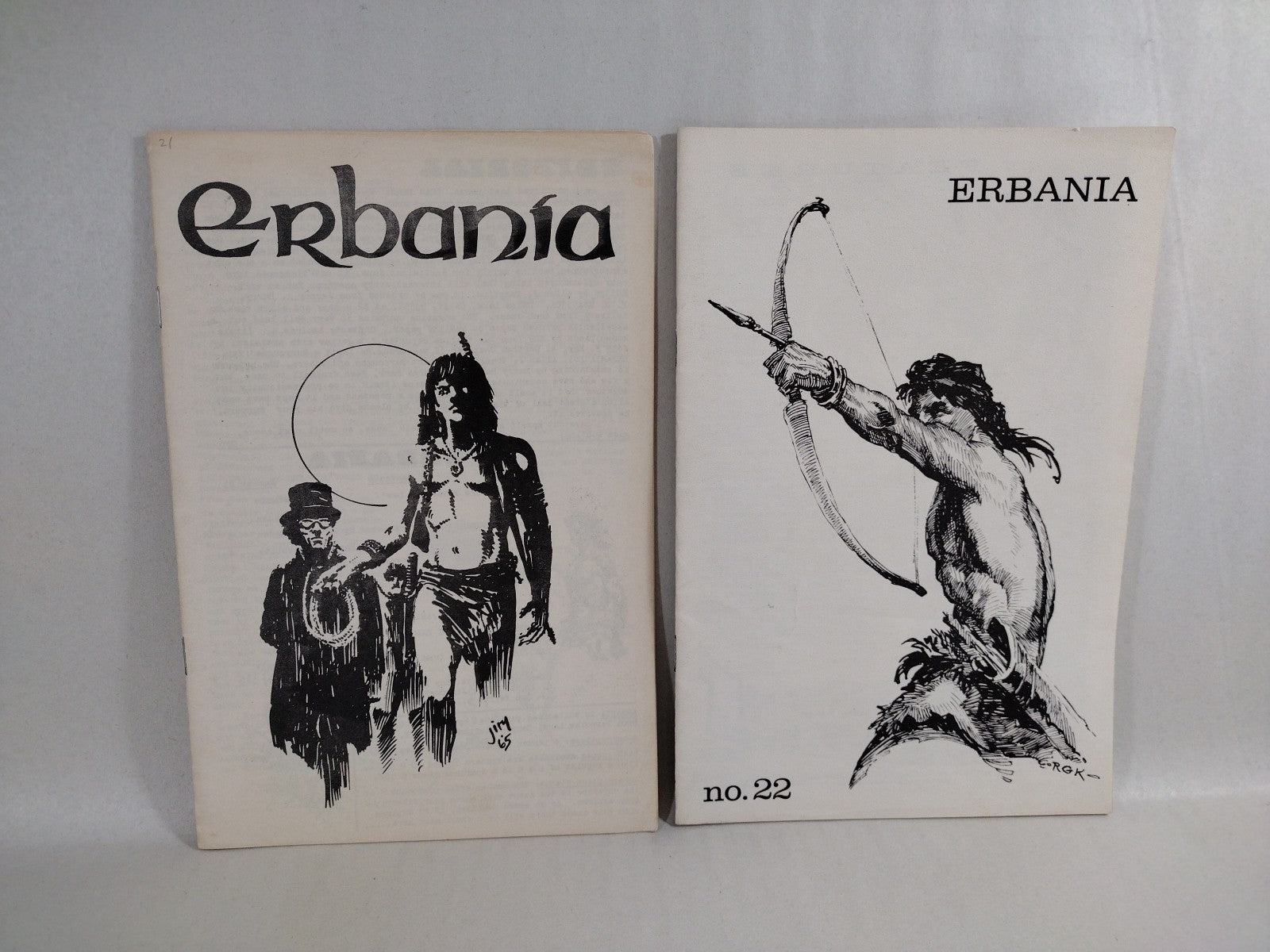 ERBania 1965 Edgar Rice Burroughs Fanzine Lot #15 17 18 19 20 21 22 23 24 Tarzan