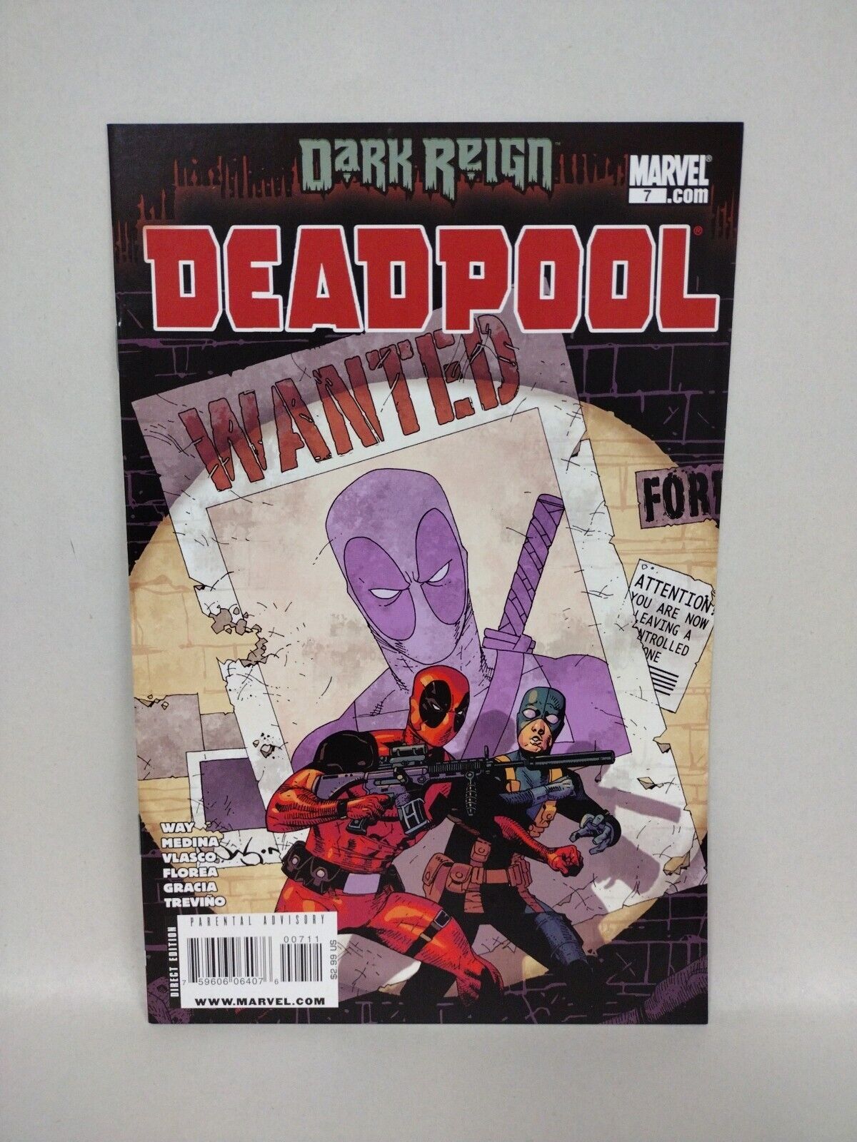 Deadpool (2008) Marvel Comic Lot Set #1 2 3 4 5 6 7 8 9 Daniel Way Paco Medina