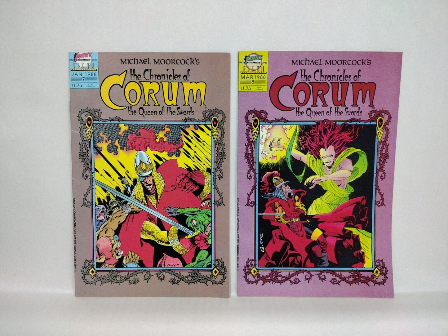 Chronicles Of Corum (1987) First Comic Lot Set #1-11 Mike Mignola Cover Art F-VF