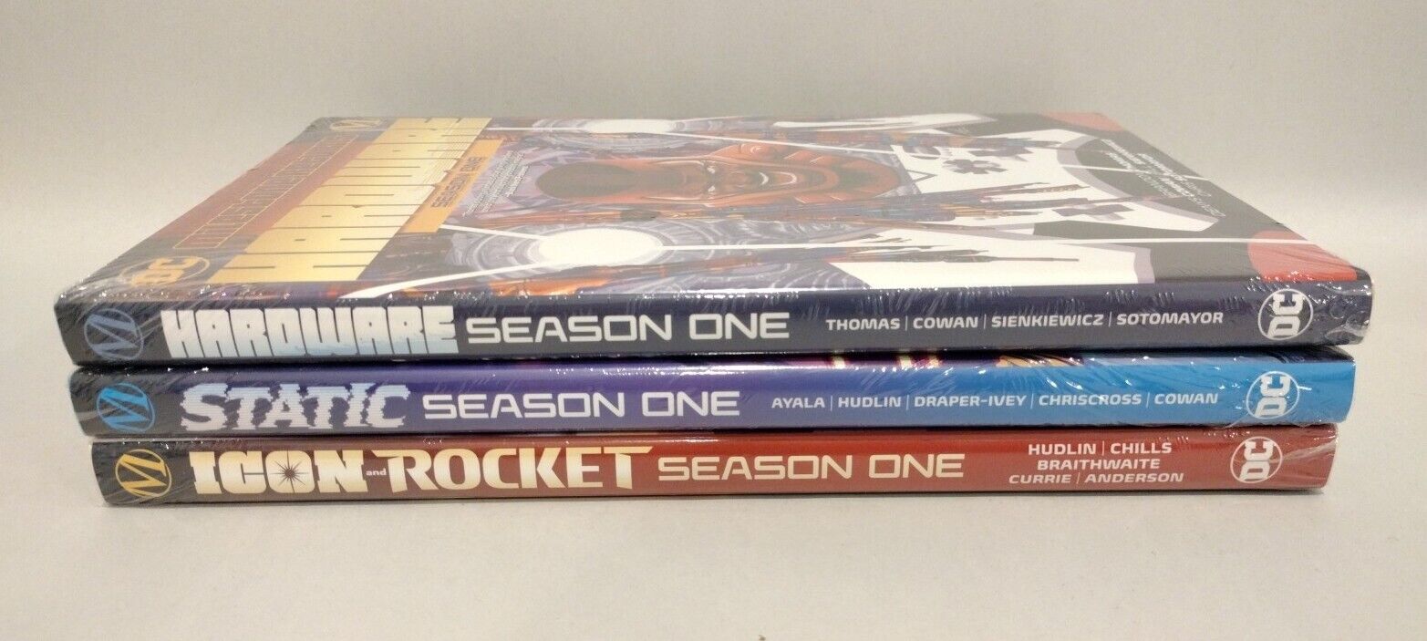 Dc Milestone Season 1 HC Set Of 3 Static Hardware Icon And Rocket New Sealed