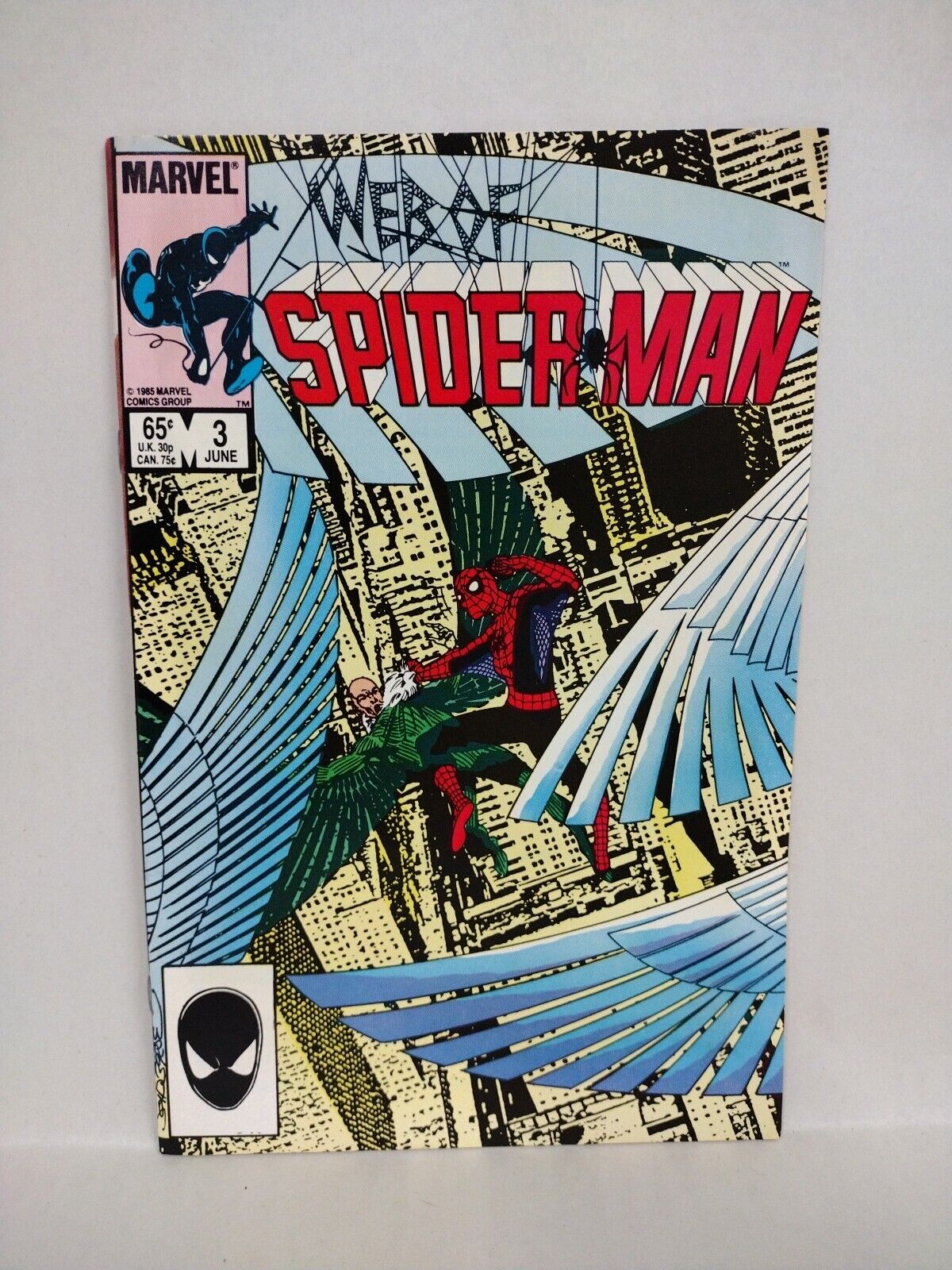 Web of Spider-Man #3 (1985) Marvel Comic Vulture Appearance VF-NM