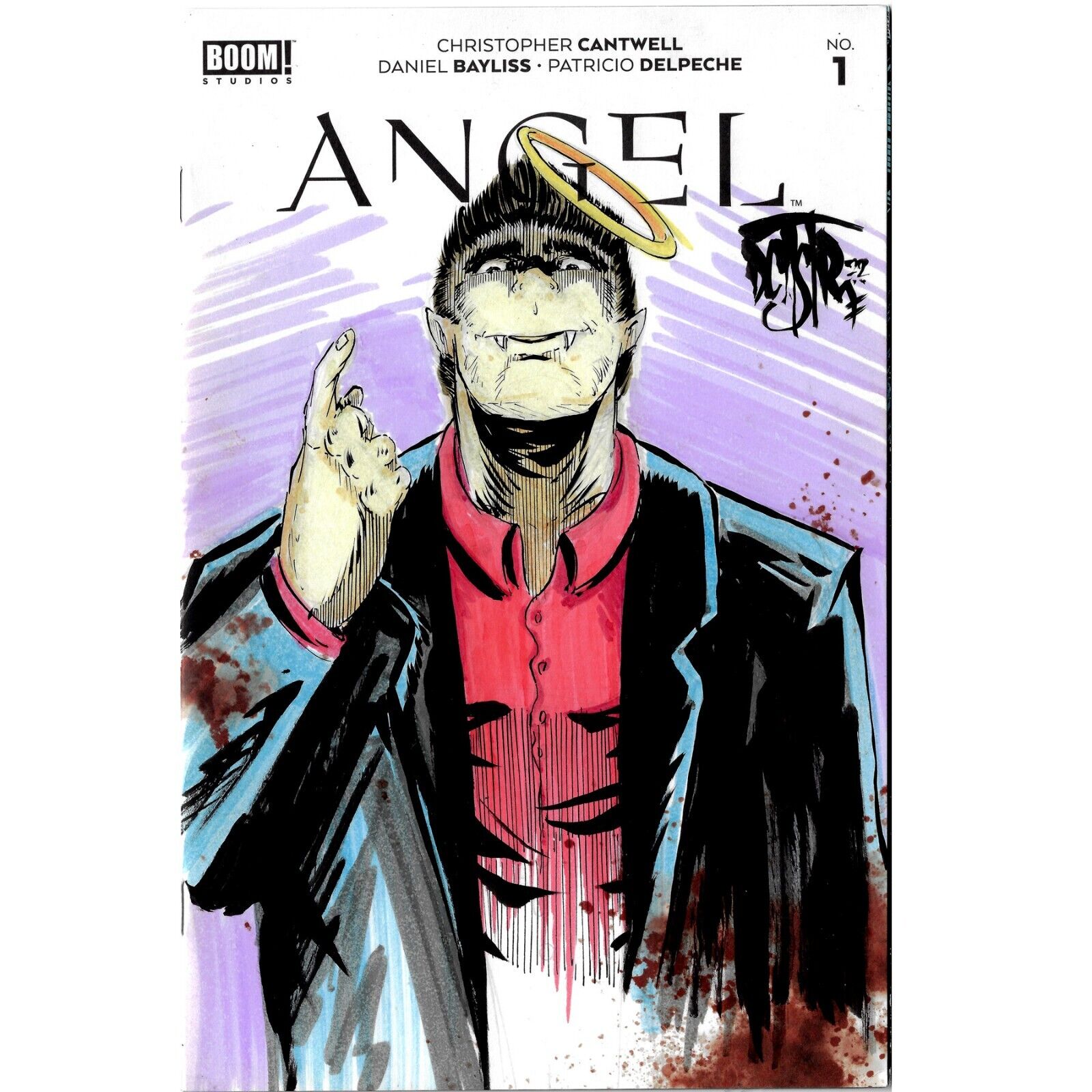 Angel #1 (2022) Blank Cover Comic w Original Art Dcastr 