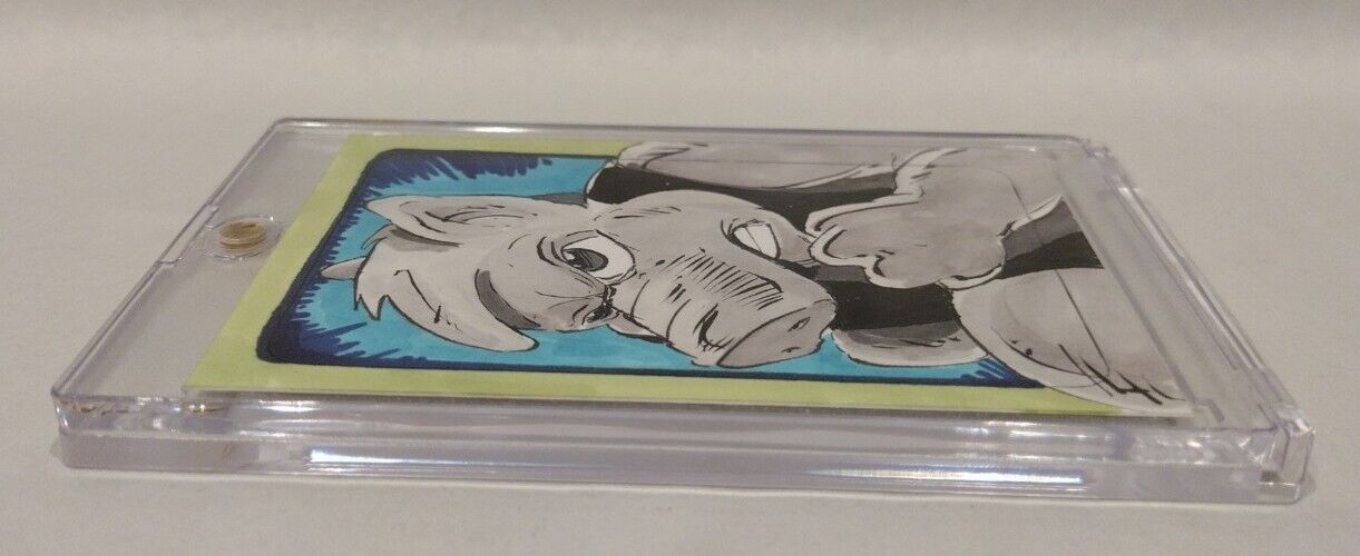 TMNT Cerebus Aardvark (2023) #86 Dave Sim Sketch Card w Original Dave Castr Art