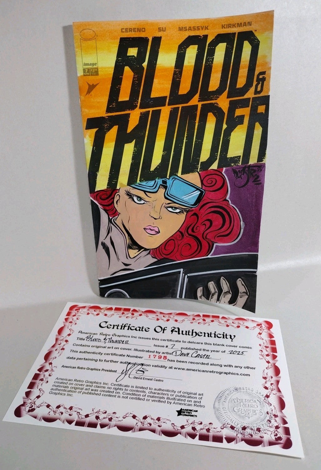 Blood & Thunder #7 (2025) Image Comic Sketch Cover Variant W Original DCastr Art
