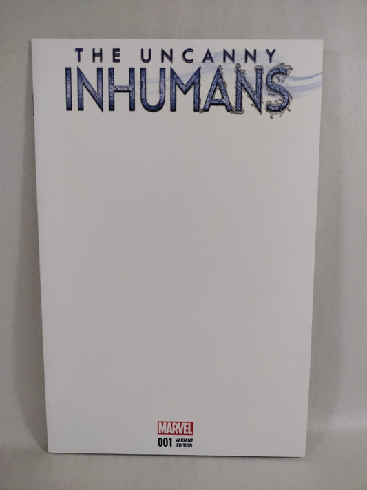 Uncanny Inhumans #1 (2015) Marvel Comic Blank Sketch Variant Cover NM