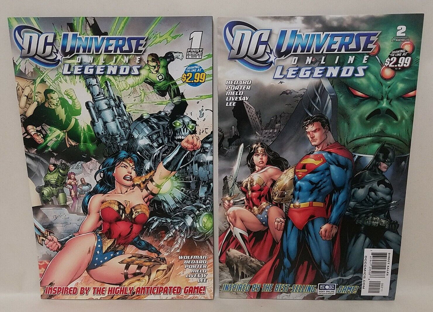 DC Universe Online Legends (2011) 5 Comic Lot #1 2 3 4 10 Marv Wolfman Porter 